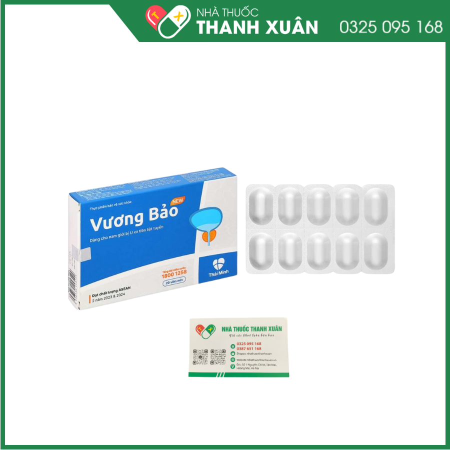 Viên uống Vương Bảo dùng cho nam giới bị u xơ tuyến tiền liệt